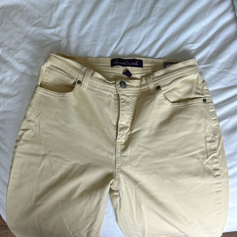 Pale Yellow Gloria Vanderbilt Jeans